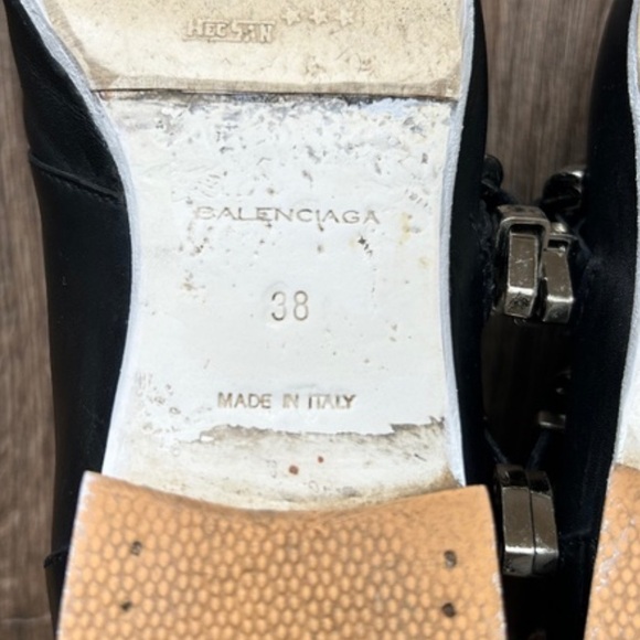 Balenciaga Black Leather Monk Strap Ankle Boots | 38 - Picture 10 of 13